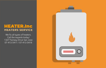 Premium Heating Repair Horizontal Flyer Maker 