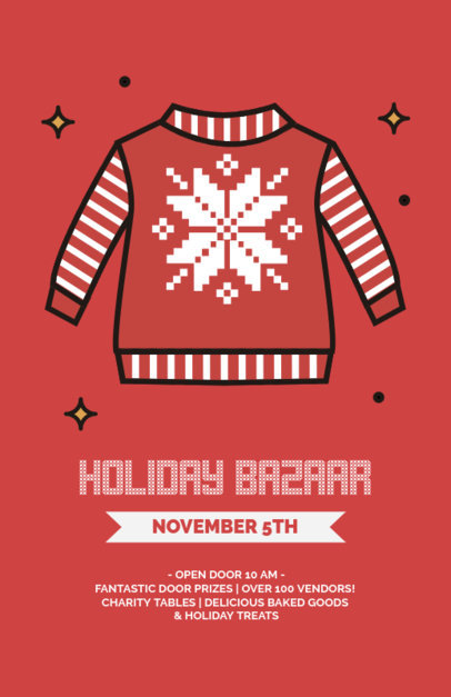 placeit holiday flyer template for a christmas fair holiday flyer background