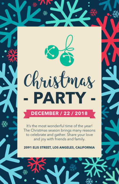 placeit christmas party flyer maker with festive decorations christmas luncheon flyer