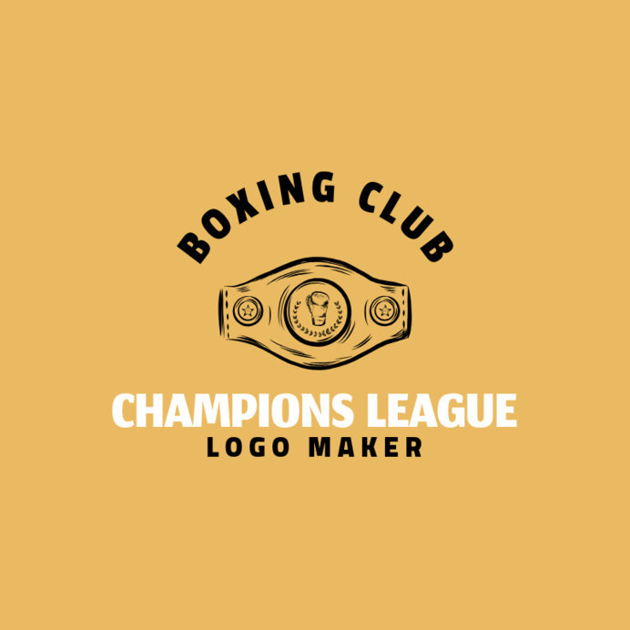Placeit Boxing Logo Creator with Champion's Belt Clipart