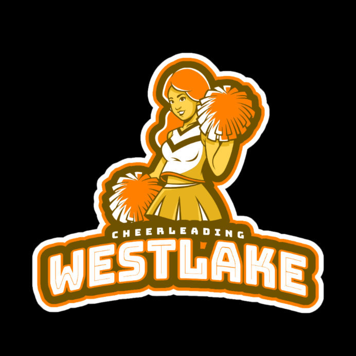 Placeit Cheerleader Logo Maker with a Cute Cheerleader Clipart