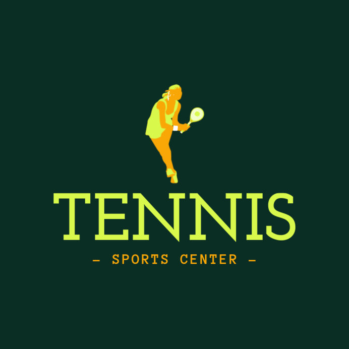 Placeit Tennis Logo Maker for a Tennis Sports Center