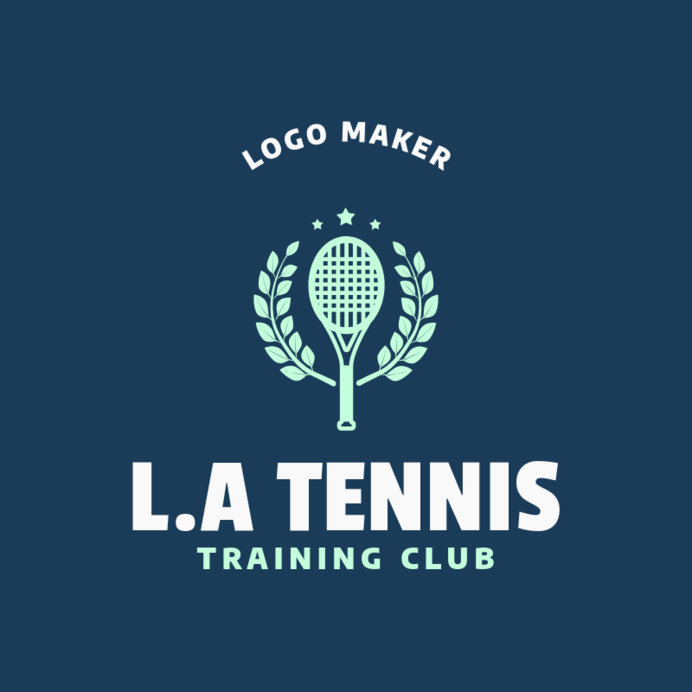 Placeit Tennis Logo Maker for Tennis Training Club