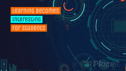 Slideshow Video Maker for Tech Videos with Futuristic Graphics 443a 787