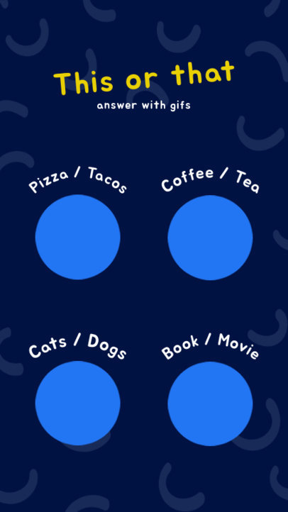 Placeit This Or That Gif Challenge Insta Story Maker