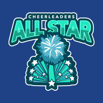 placeit cheerleader logo maker with star clipart