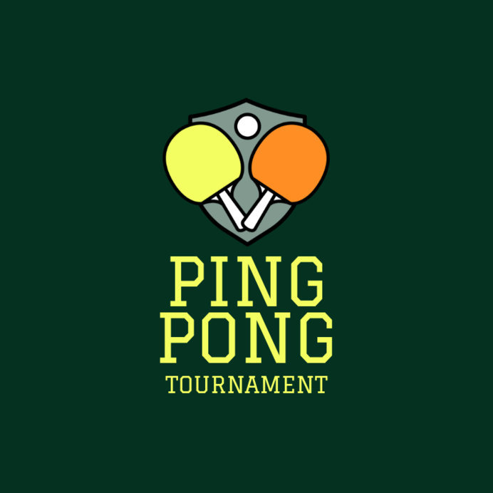 Placeit Table Tennis Logo Creator for a PingPong Tournament
