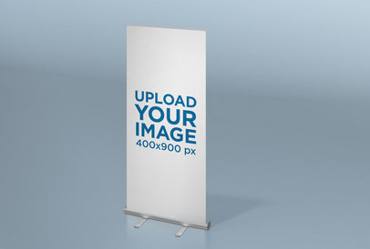 Roll Up Banner Mockup Generator Try 15k Mockups For Free Placeit
