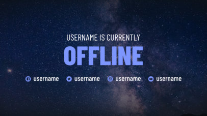 Twitch Offline Banner Maker Design Templates Placeit