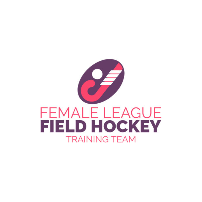 Placeit Field Hockey Logo Maker for a Female Hockey League