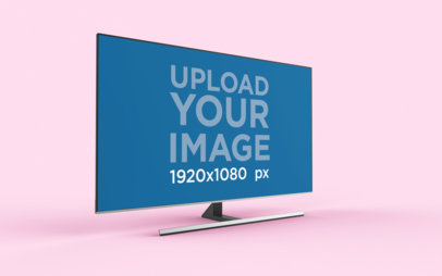 Download Placeit Tv Mockup Featuring A Render Flat Screen