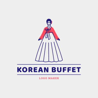 Korean Food Logo Maker Online Logo Maker Placeit