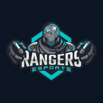Placeit Gaming Team Logo Maker Featuring A Warrior With Hands On The Text