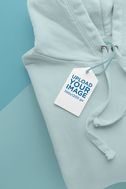 Download Placeit Mockup Of A Brand Tag On A Hoodie