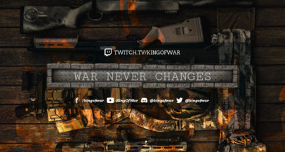 Placeit Twitch Banner Maker For Shooting Games Streamers