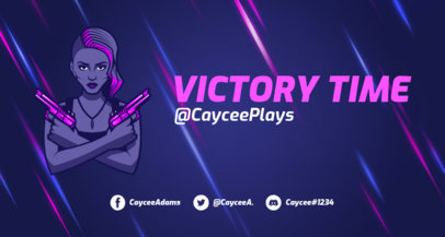 Placeit Fortnite Themed Twitch Banner Maker With Psychedelic Colors