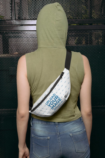 Download Placeit - Fanny Pack Mockup Featuring a Plain Background