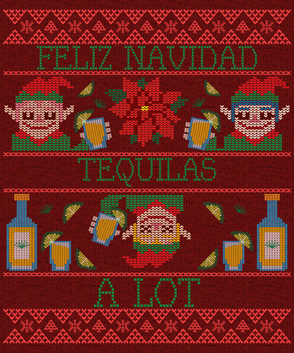Placeit Ugly Christmas Sweater Design Template Featuring Funny