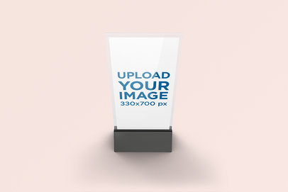 Download Free Placeit Menu Holder Mockup With A Plain Background PSD Mockup Template