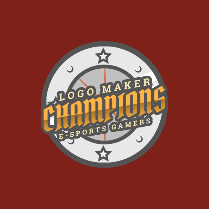 Placeit Sports Logo Generator with a Shield Graphic