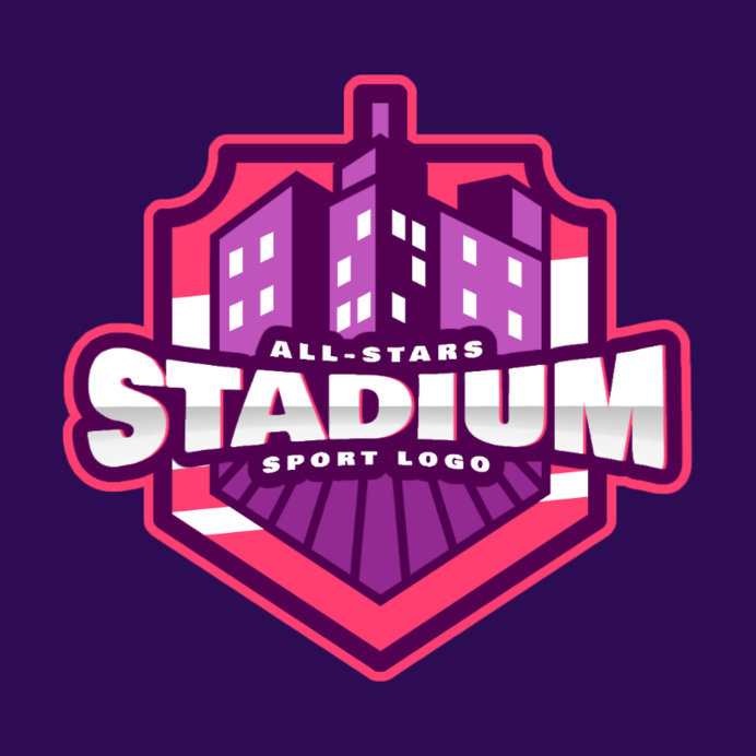 Placeit Sports Logo Maker Featuring Illustrated Buildings