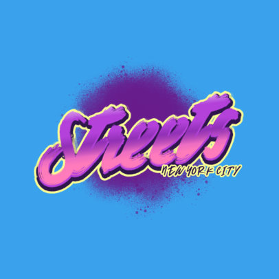 Placeit Graffiti Logo Maker Featuring Bubbly Graphics