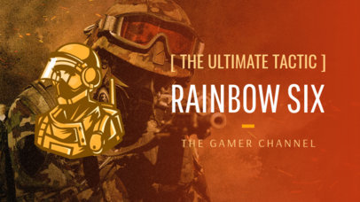 Placeit Rainbow Six Siege Allusive Youtube Thumbnail Creator With A Soldier Character
