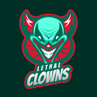 Get Wallpaper Placeit Logo Maker For Gaming Teams Featuring An Evil Clown Desktop Wallpaper