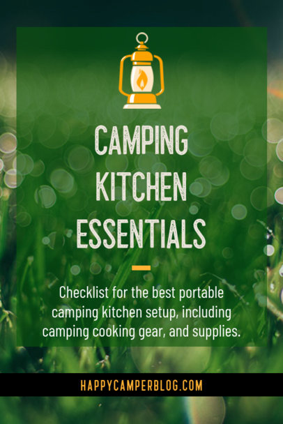 Pinterest Pin Template with Camping Essential Tips
