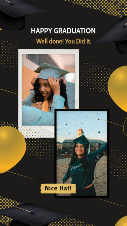 Placeit - Instagram Story Design Creator for a Graduation-Themed Post