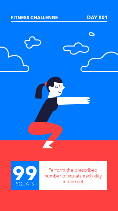 Placeit Instagram Story Maker For A Yoga Challenge Post