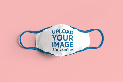 Download Placeit Face Mask Mockup Featuring A Customizable Surface