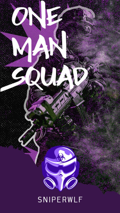 Placeit Instagram Story Creator With A Gaming Character Inspired By Pubg
