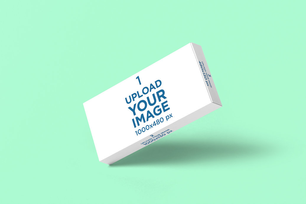Placeit - Pills Box Mockup Featuring a Customizable Background