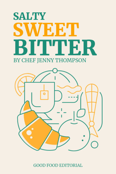 eBook Cover Maker for Different Flavor Food Recipes 1419a-el1