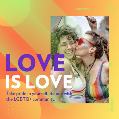 Placeit - LGBTQ-Themed Instagram Post Design Maker Featuring a Colorful ...