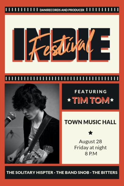 Placeit - Poster Design Generator for a Music Concert Featuring Artists ...