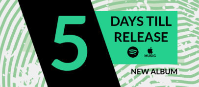 Placeit - Facebook Cover Maker Featuring a Countdown for an Album Release