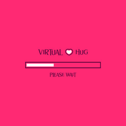 Placeit - Logo Template Featuring a Virtual Hug Loading Bar