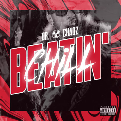 Placeit - Album Cover Maker for a Trap Mixtape with Glowing Text