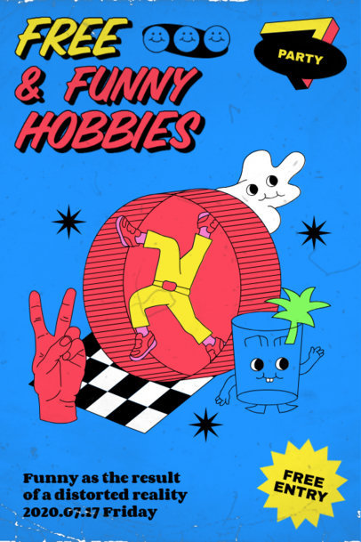 Placeit - Poster Design Creator Featuring Surreal Characters