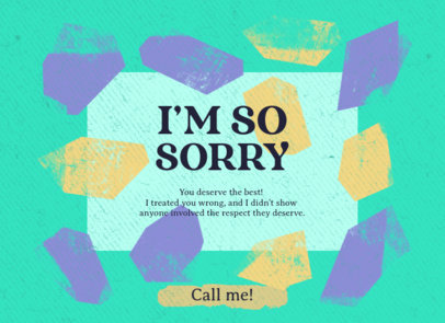 Placeit - Greeting Card Creator Featuring an Apology