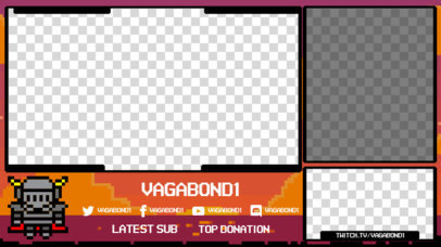 Placeit - OBS Overlay Template for a Retro Streaming Channel Featuring ...
