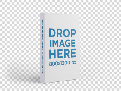placeit angled paperback book mockup standing on a transparent surface paperback book mockup